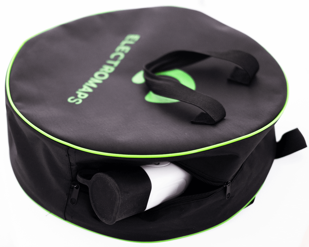 Kit de démarrage pour conducteur de VE : Câble+sac, porte-clés Electropass RFID et 50 euros de crédit de charge