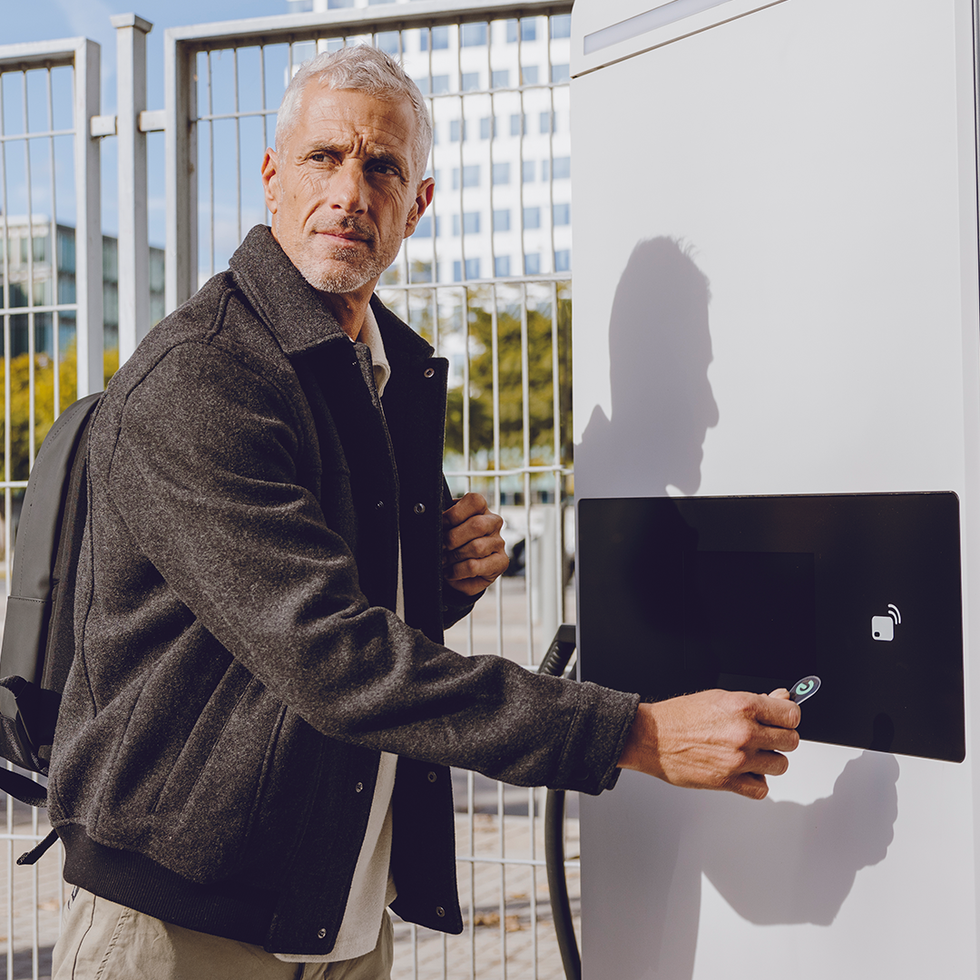 Kit de démarrage pour conducteur de VE : Câble+sac, porte-clés Electropass RFID et 50 euros de crédit de charge
