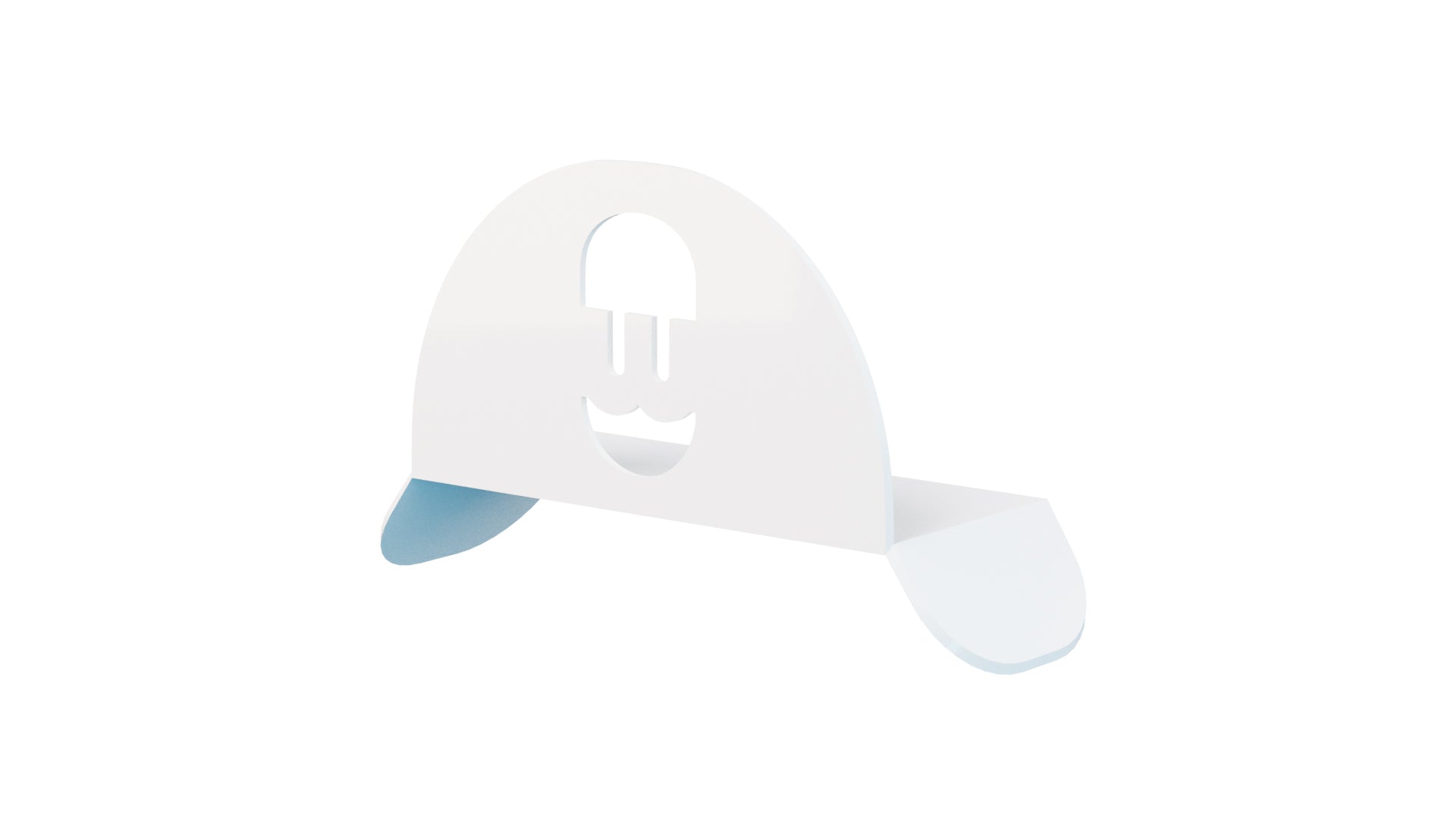 Soporte de pared para cable de carga de coche eléctrico: blanco